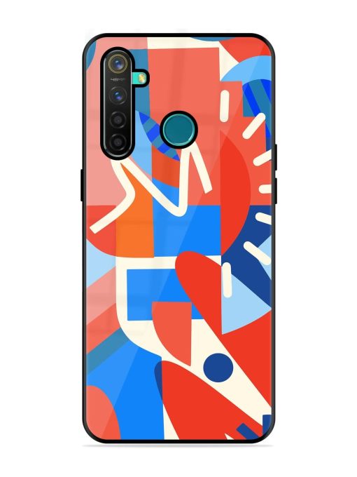 Abstract Harmony Glossy Soft Edge Case for Realme 5 Pro