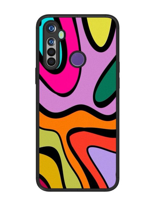 Groovy Swirls Glossy Soft Edge Case for Realme 5S Chachhi