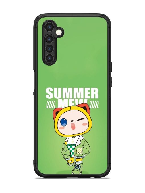 Purrfect Summer Glossy Soft Edge Case for Realme 6