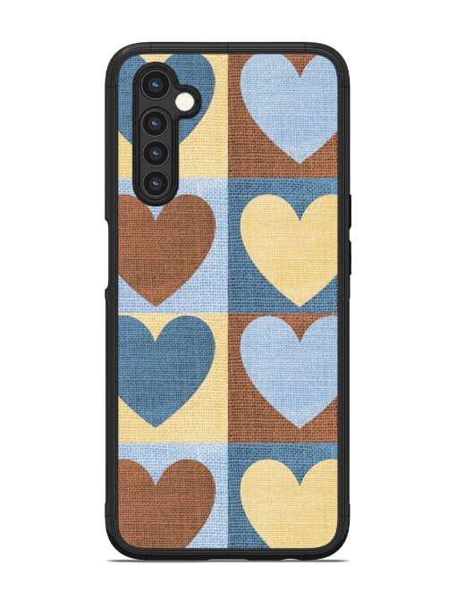 Hearts On Canvas Glossy Soft Edge Case for Realme 6 Chachhi