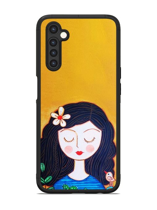 Girl Illustration Glossy Soft Edge Case for Realme 6 Chachhi