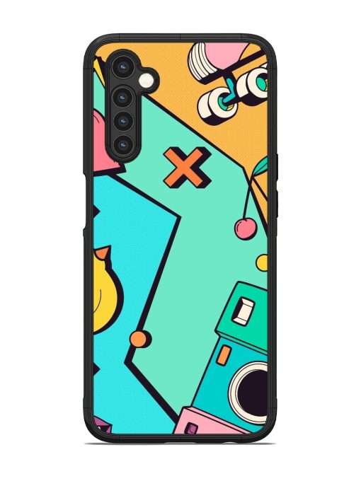 Retro Remix Glossy Soft Edge Case for Realme 6 Chachhi