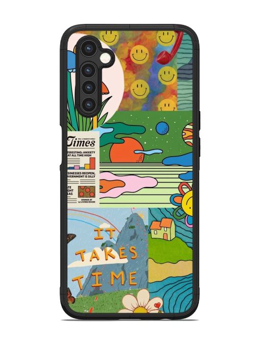 Groovy Vibes Glossy Soft Edge Case for Realme 6 Chachhi