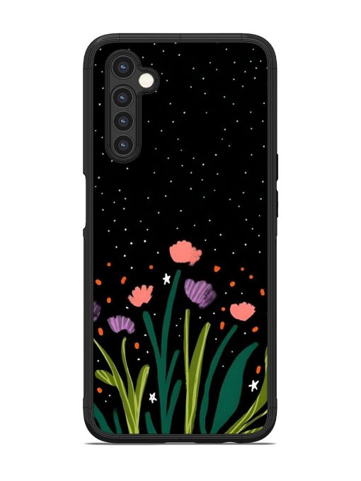 Midnight Bloom Glossy Soft Edge Case for Realme 6 Chachhi