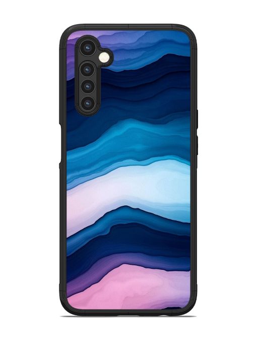 Oceanic Layers Glossy Soft Edge Case for Realme 6 Chachhi