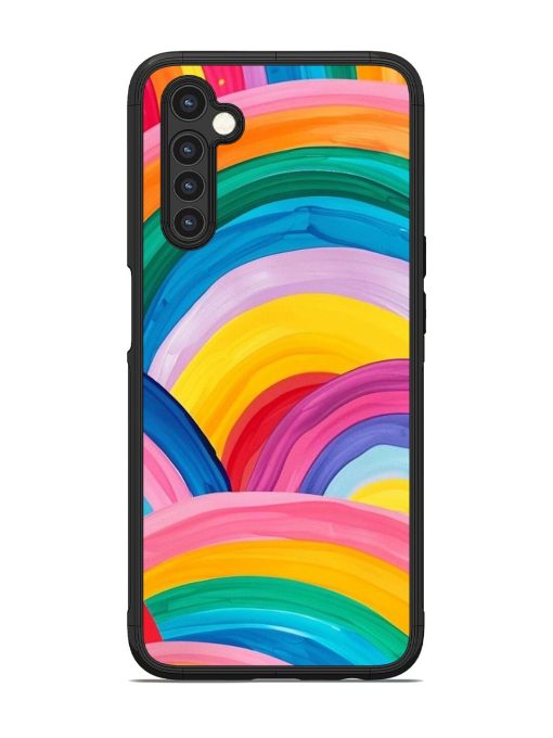 Rainbow Symphony Glossy Soft Edge Case for Realme 6 Chachhi