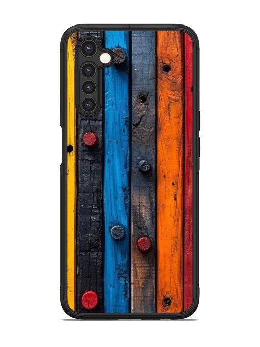 Rainbow Plank Glossy Soft Edge Case for Realme 6 Chachhi