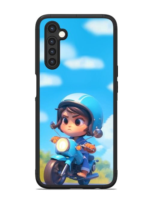 Little Rider Glossy Soft Edge Case for Realme 6 Chachhi