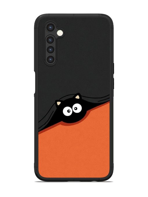 Peek-A-Boo Kitty Glossy Soft Edge Case for Realme 6 Chachhi