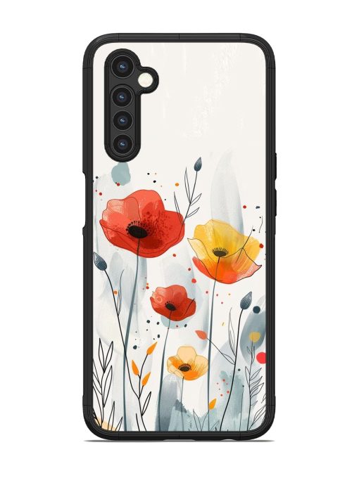 Poppy Fields Glossy Soft Edge Case for Realme 6 Chachhi