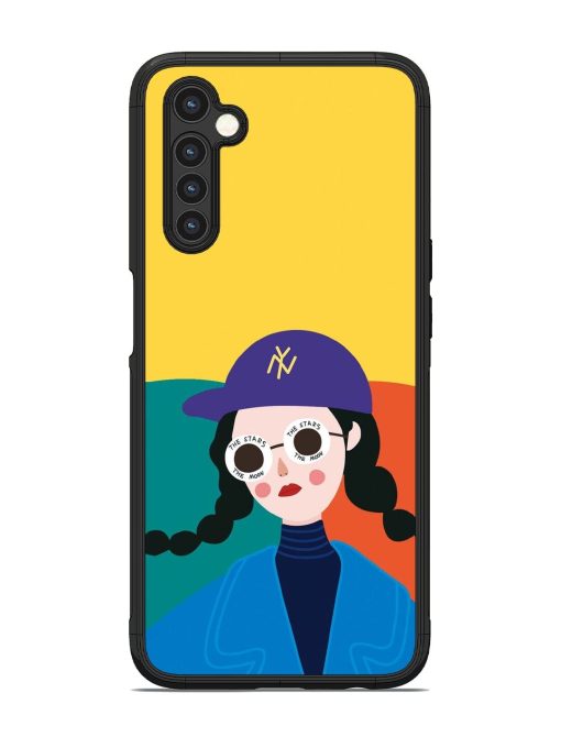 Starry-Eyed Girl Glossy Soft Edge Case for Realme 6 Chachhi