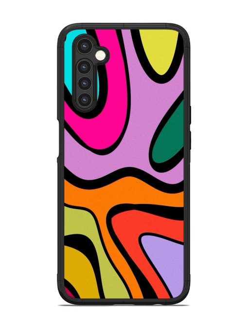 Groovy Swirls Glossy Soft Edge Case for Realme 6 Chachhi