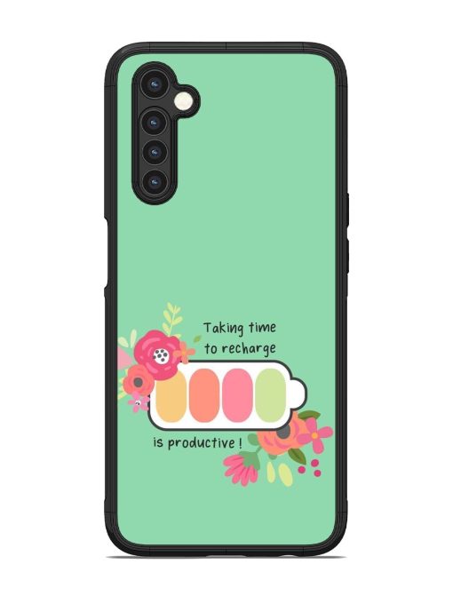 Recharge And Bloom Glossy Soft Edge Case for Realme 6 Chachhi