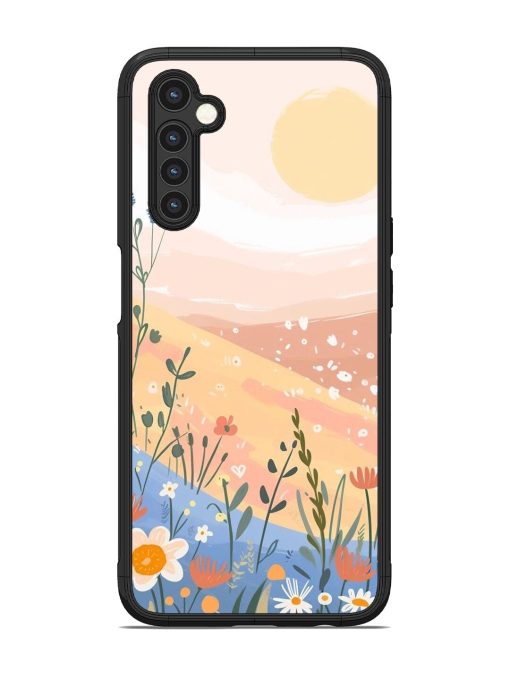 Golden Hour Blooms Glossy Soft Edge Case for Realme 6 Chachhi