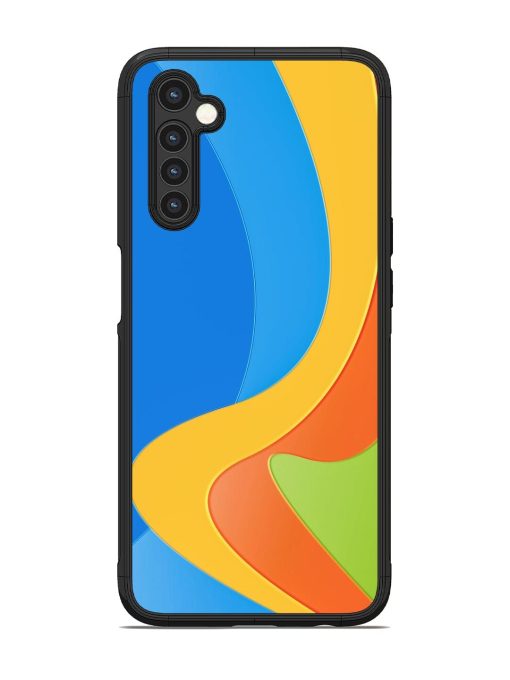 Curvy Color Cascade Glossy Soft Edge Case for Realme 6 Chachhi