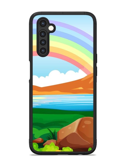 Rainbow Over The Lake Glossy Soft Edge Case for Realme 6 Chachhi