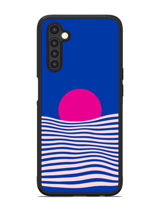 Pink Sunset Over Blue Waves Glossy Soft Edge Case for Realme 6 Chachhi