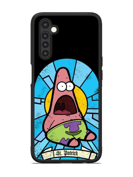 St. Patrick'S Day Stained Glass Patrick Star Glossy Soft Edge Case for Realme 6 Chachhi