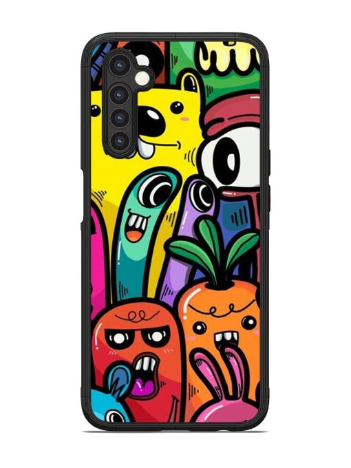 Whimsical Doodle Chaos Glossy Soft Edge Case for Realme 6 Chachhi