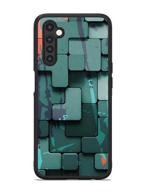 Abstract Geometric Mosaic Glossy Soft Edge Case for Realme 6