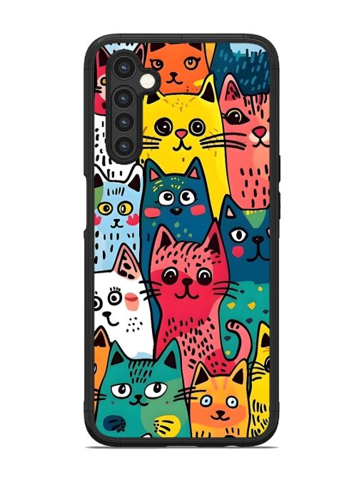 Feline Frenzy Glossy Soft Edge Case for Realme 6 Chachhi