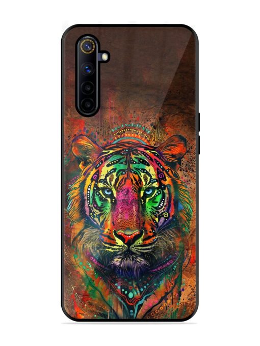 Cosmic Tiger Glossy Soft Edge Case for Realme 6I Chachhi