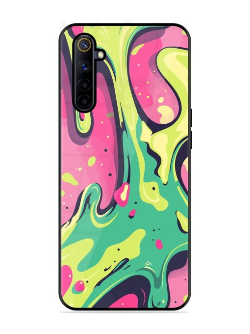 Gooey Grooves Glossy Soft Edge Case for Realme 6I Chachhi