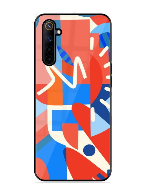 Abstract Harmony Glossy Soft Edge Case for Realme 6I Chachhi