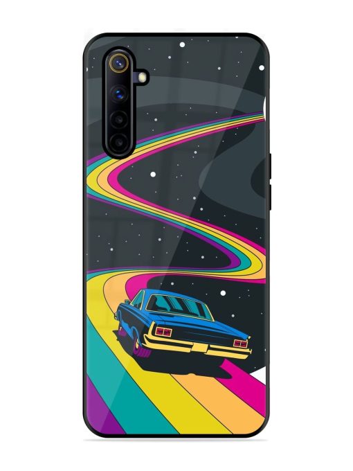 Rainbow Road Glossy Soft Edge Case for Realme 6I Chachhi