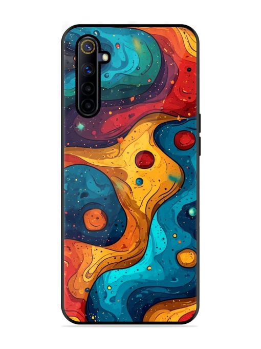 Cosmic Swirl Glossy Soft Edge Case for Realme 6I Chachhi