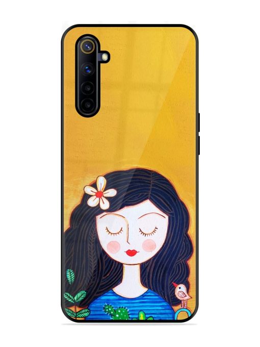 Girl Illustration Glossy Soft Edge Case for Realme 6I