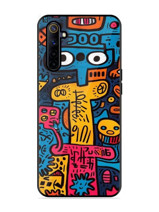 Doodletopia Glossy Soft Edge Case for Realme 6I