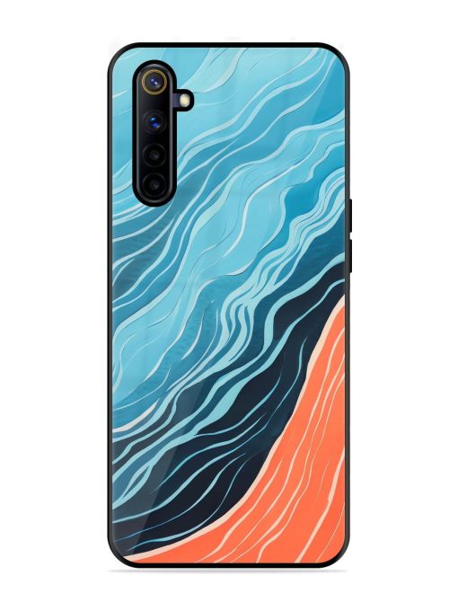 Oceanic Divide Glossy Soft Edge Case for Realme 6I Chachhi