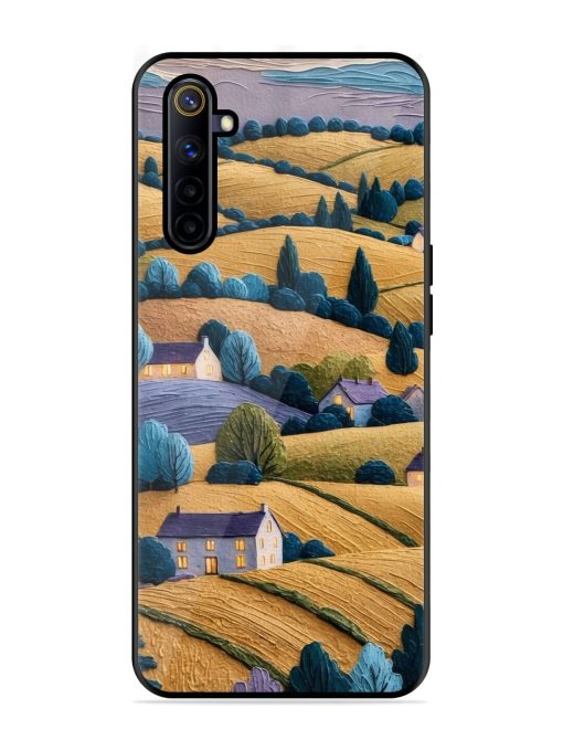 Rolling Hilltop Haven Glossy Soft Edge Case for Realme 6I Chachhi