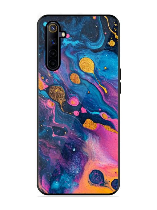 Cosmic Swirl Glossy Soft Edge Case for Realme 6I Chachhi