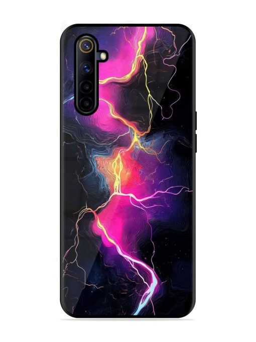 Electric Dreams Glossy Soft Edge Case for Realme 6I Chachhi