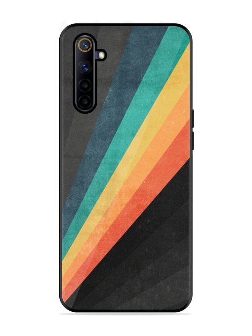 Retro Spectrum Glossy Soft Edge Case for Realme 6I Chachhi