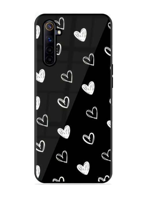 Scattered Hearts Glossy Soft Edge Case for Realme 6I