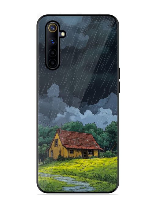 Rainy Day Retreat Glossy Soft Edge Case for Realme 6I Chachhi