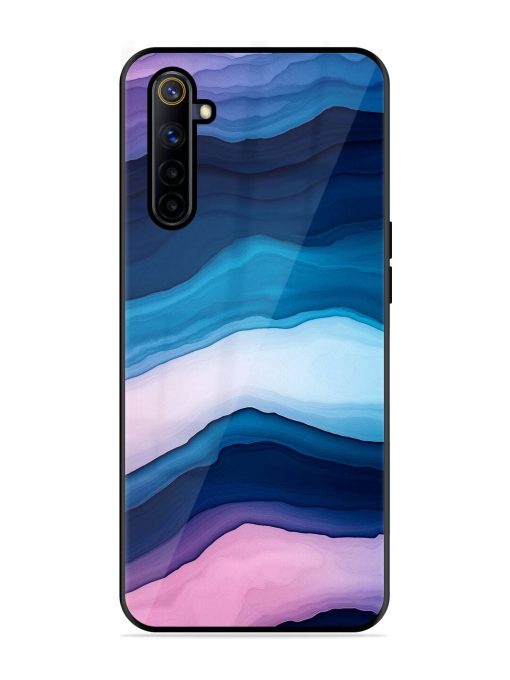 Oceanic Layers Glossy Soft Edge Case for Realme 6I Chachhi