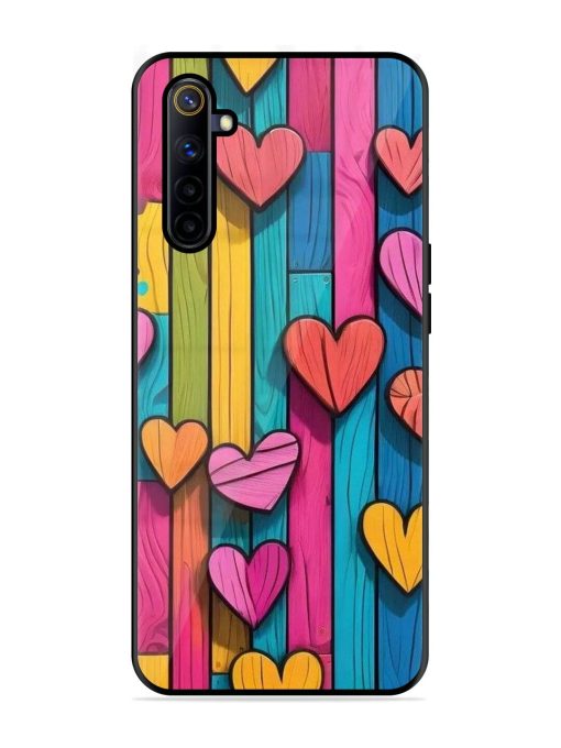 Rainbow Of Hearts Glossy Soft Edge Case for Realme 6I Chachhi