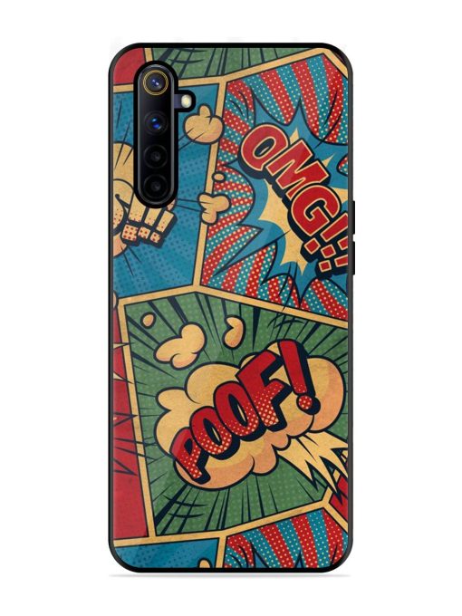 Comic Book Chaos Glossy Soft Edge Case for Realme 6I Chachhi