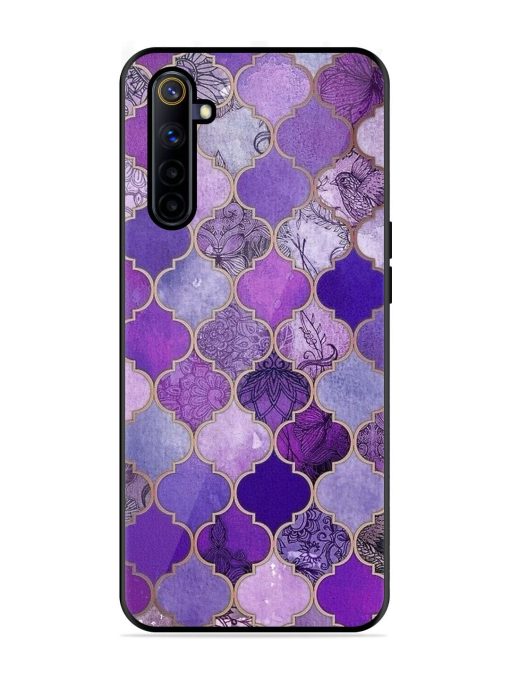 Purple Mosaic Magic Glossy Soft Edge Case for Realme 6I Chachhi