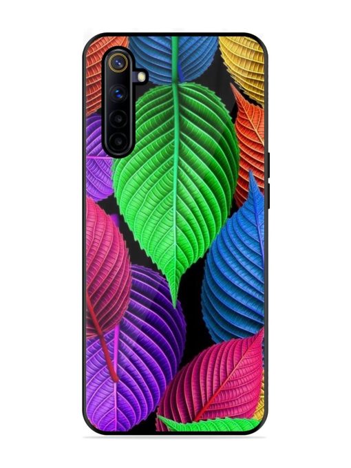 Rainbow Leaf Symphony Glossy Soft Edge Case for Realme 6I Chachhi