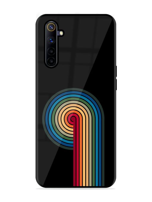 Rainbow Ripple Glossy Soft Edge Case for Realme 6I Chachhi