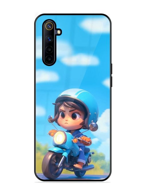 Little Rider Glossy Soft Edge Case for Realme 6I Chachhi