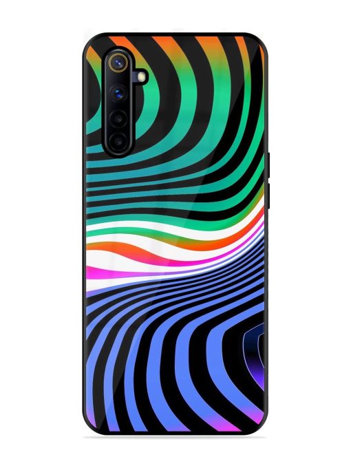 Psychedelic Waves Glossy Soft Edge Case for Realme 6I Chachhi