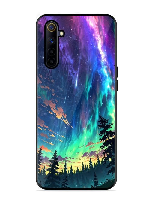 Cosmic Canvas Glossy Soft Edge Case for Realme 6I Chachhi