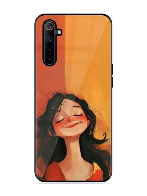 Neon Girl Glossy Soft Edge Case for Realme 6I Chachhi