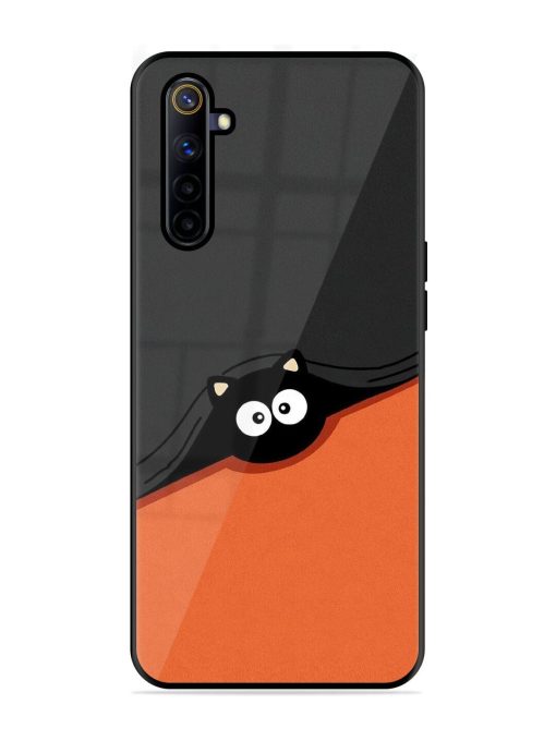 Peek-A-Boo Kitty Glossy Soft Edge Case for Realme 6I Chachhi